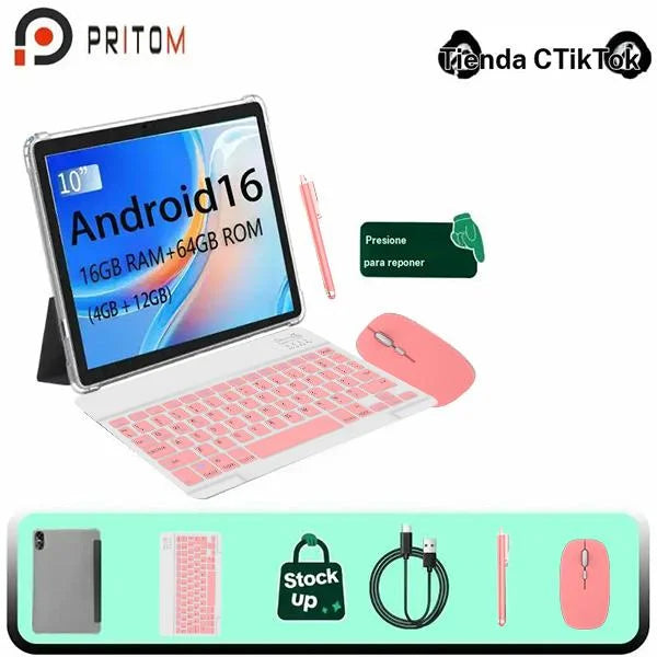 10.1-Inch Android 15 Tablet Pro (All-in-One Accessories Pack