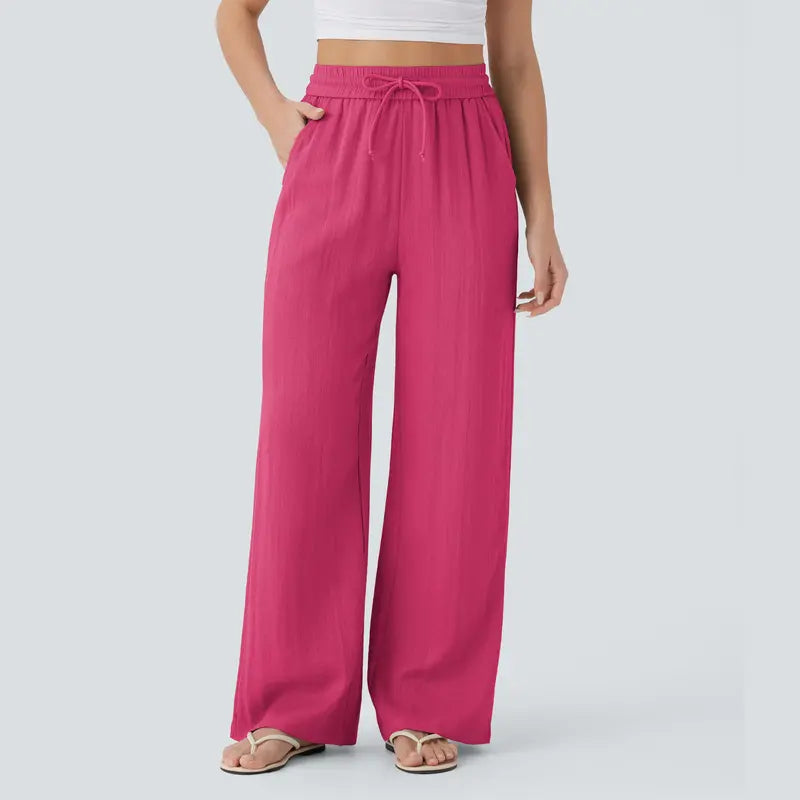 Halara™ Soft Touch Drawstring Wide-Leg Pants with Pockets