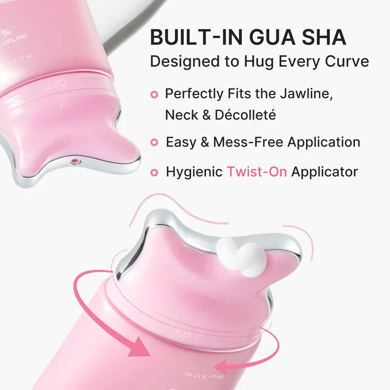 medicube PDRN Collagen Neck & Jaw Cream | Built-In Gua Sha Massager – Firm, Lift, Smooth Fine Lines