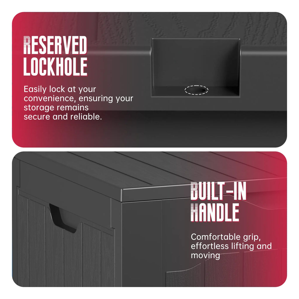 All-Weather Weatherproof Patio Deck Box (132L Lockable Parcel Delivery Station)