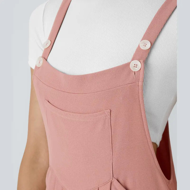 Halara™ Loose-Fit Waffle Jumpsuit with Side Pockets