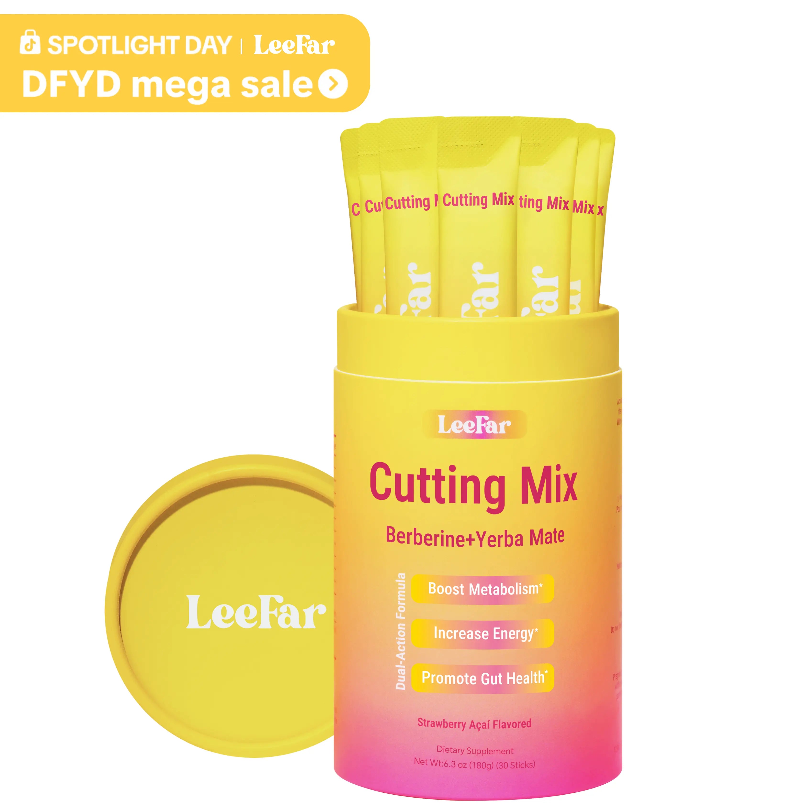 LeeFar Strawberry Açaí Cutting Mix | Premium Shred & Lean Fitness Support
