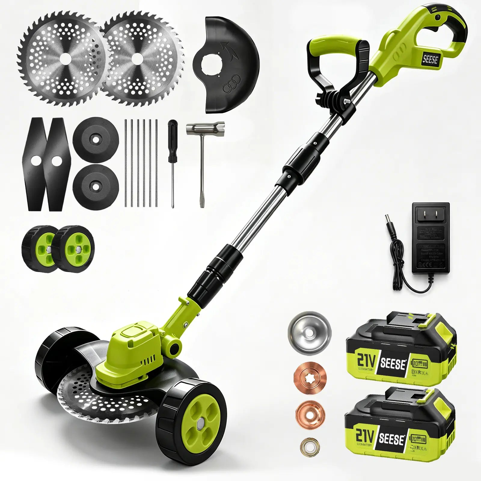 SEESE™ 3-in-1 Cordless Lawn Mower & Trimmer Kit