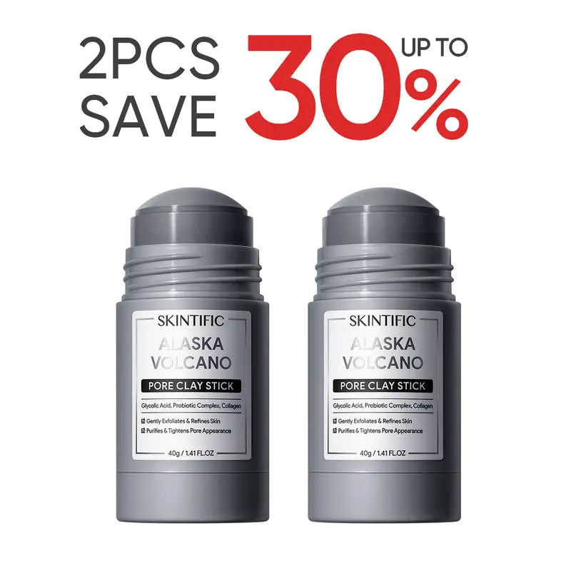 SKINTIFIC™ Mugwort & Volcano Clarifying Clay Stick Combo(2-Pack)