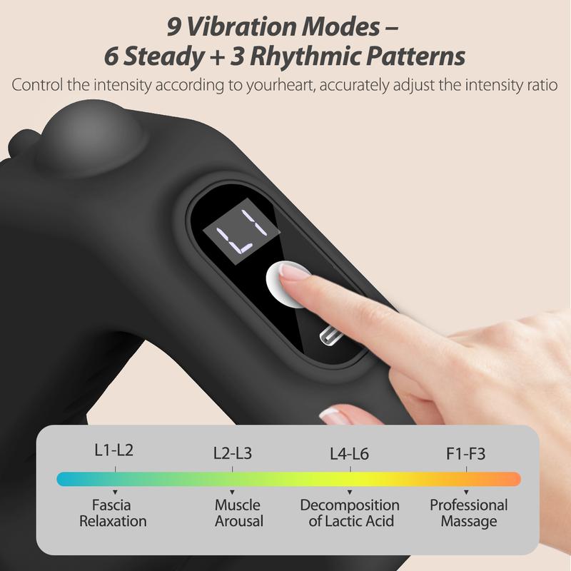 ADDWIN R10 Mini Fascia Massager | Cordless Waist & Back Pain Relief Device with Adjustable Strap