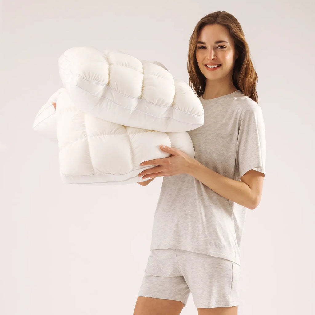 Mellow Puff Pillow | The Ultimate Cloud-Like Cooling Pillow (Puff-Grid Design)