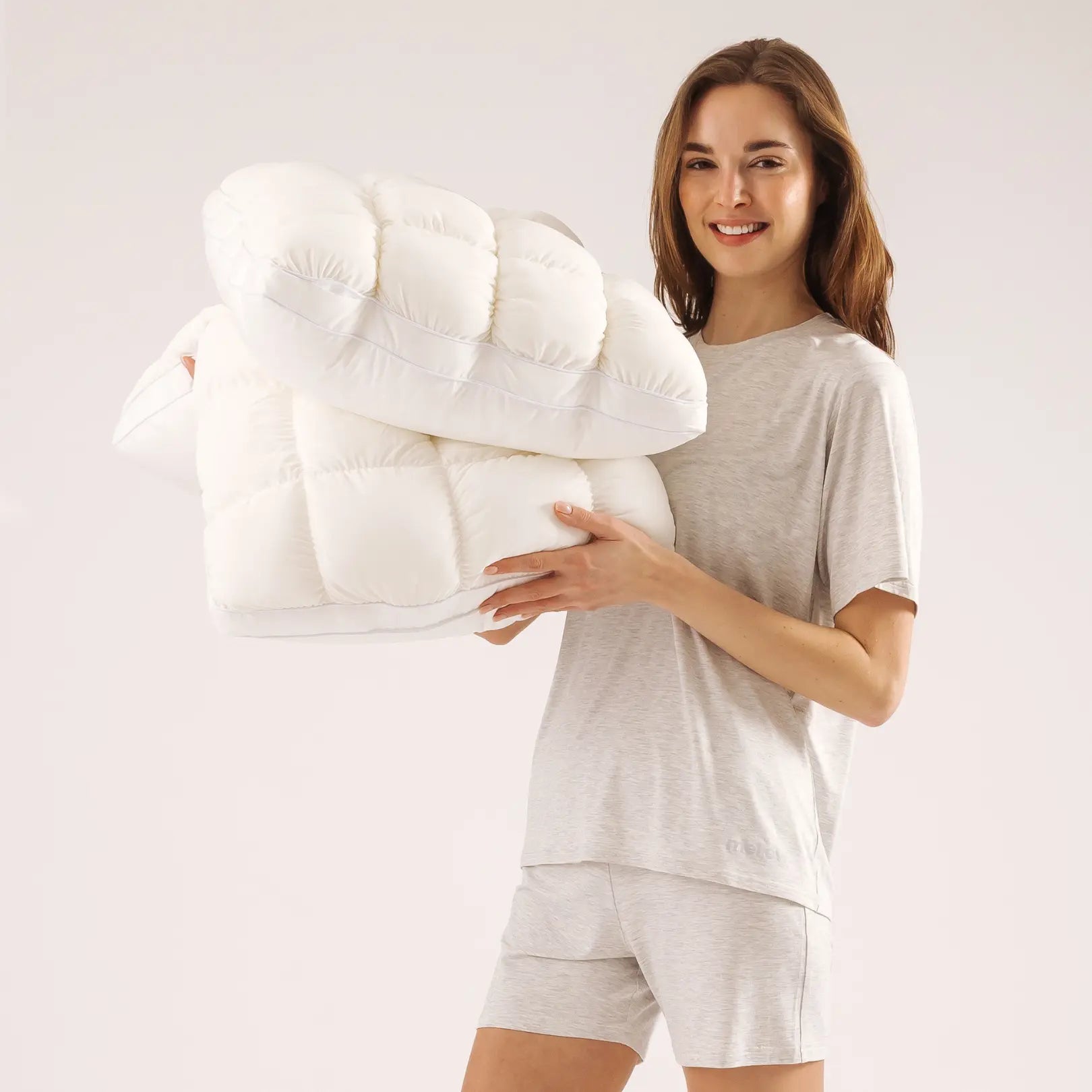 Mellow Puff Pillow | The Ultimate Cloud-Like Cooling Pillow (Puff-Grid Design)