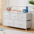 Sleek 5-Drawer Storage Tower (Space-Saving Fabric Chest for Clothes & Closets)