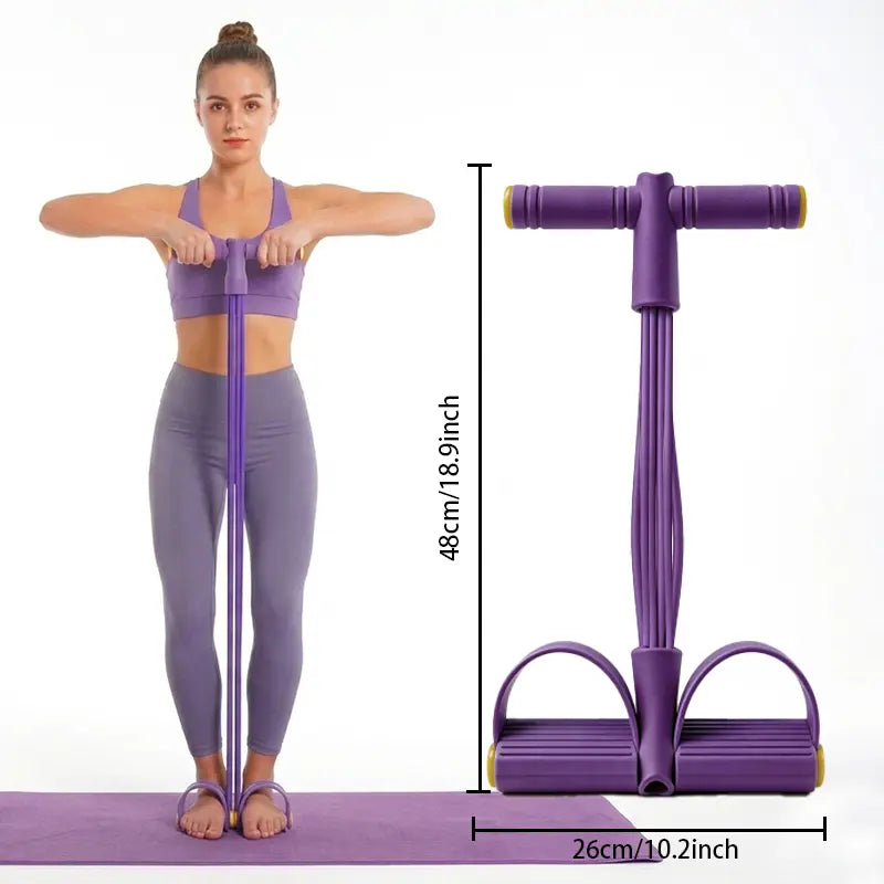 Eco-Friendly Natural Latex Resistance Bands | Adjustable Loop Straps for Arm, Waist & Yoga Training – Home Gym Essential