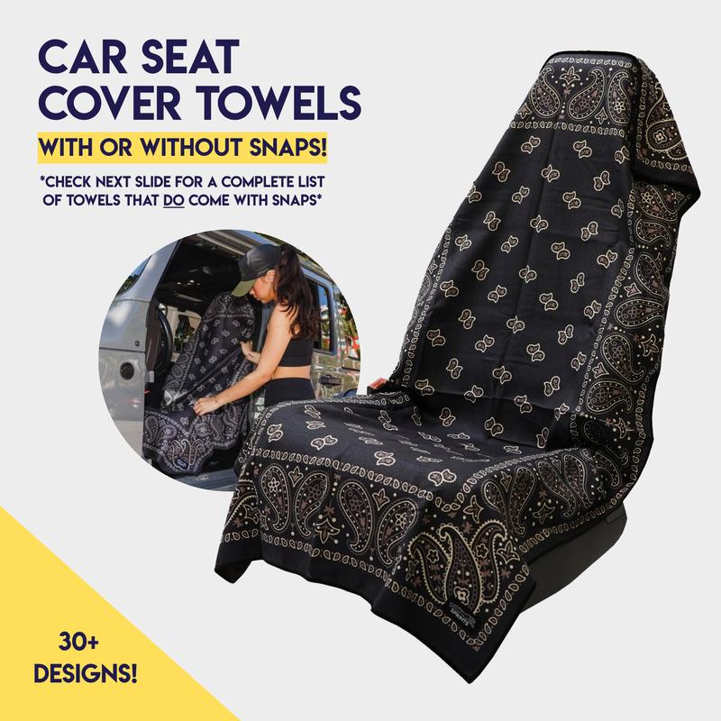 Car Seat Towel | Quick-Dry & Anti-Slip Seat Cover – Protects from Sweat, Sand & Pet Mess – Easy to Install