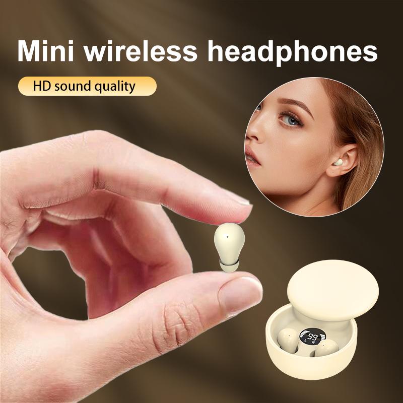 MSHUKCOE Mini True Wireless Earbuds | Bluetooth 5.4 with Noise Cancelling for Sport, Gaming & Daily Use