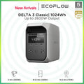 EcoFlow DELTA 3 Classic Power Station | LiFePO4 Battery, Fast Solar Charging – Portable Backup Power for Home, Caravan & Camping