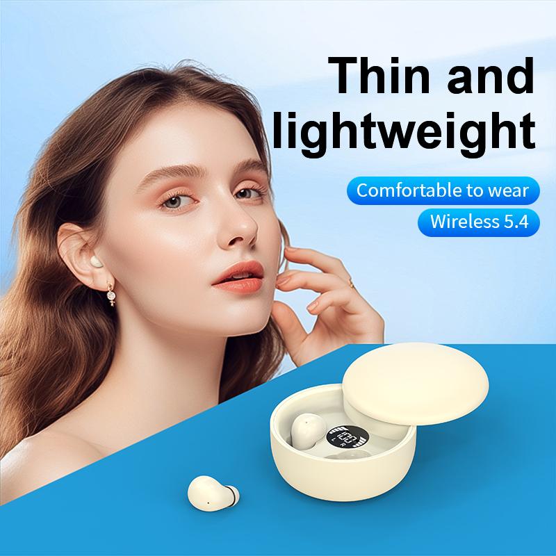 MSHUKCOE Mini True Wireless Earbuds | Bluetooth 5.4 with Noise Cancelling for Sport, Gaming & Daily Use