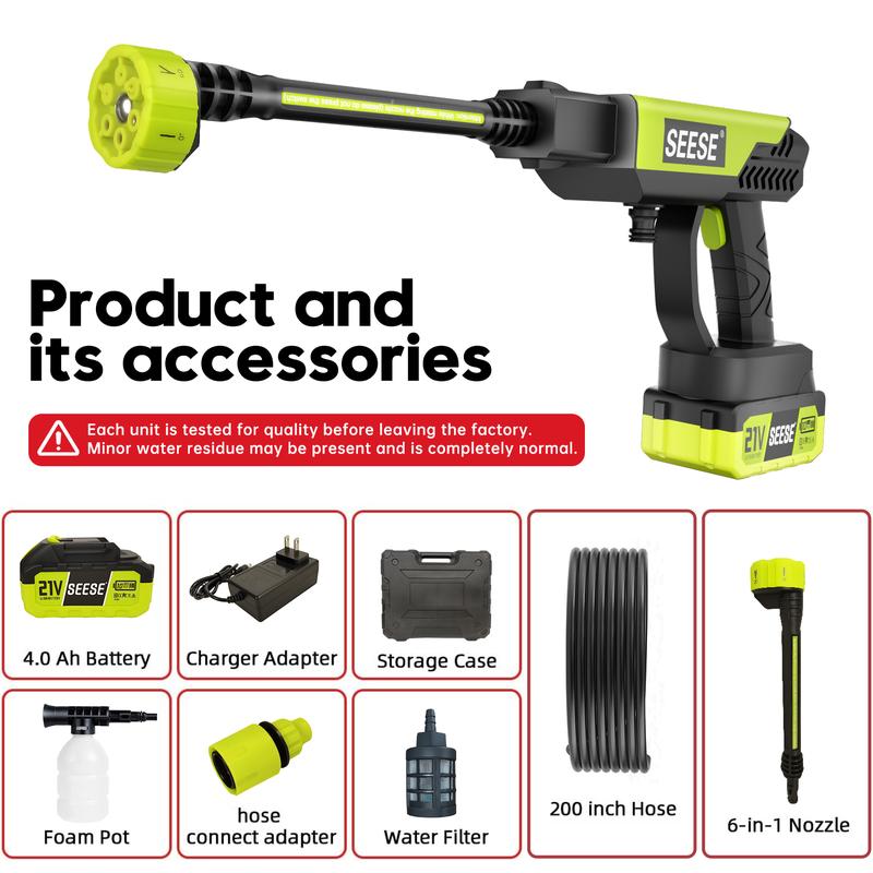 SEESE Cordless Pressure Washer | Give Your 4WD, Patio & Garden a Good Blast