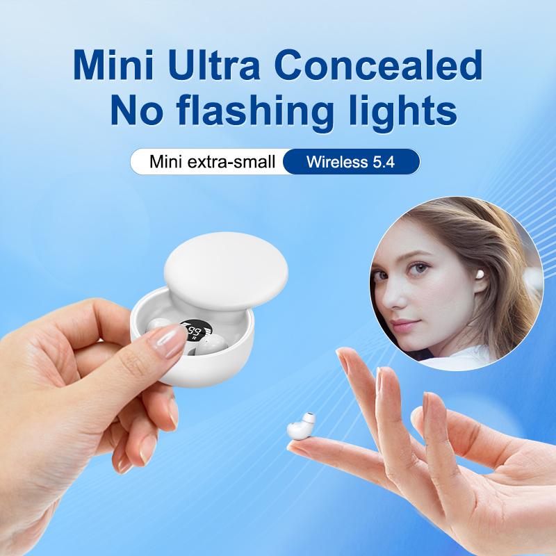 MSHUKCOE Mini True Wireless Earbuds | Bluetooth 5.4 with Noise Cancelling for Sport, Gaming & Daily Use