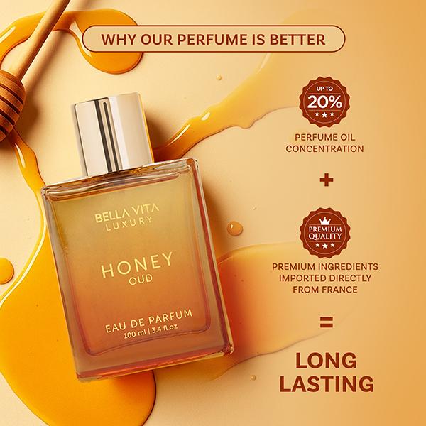 Bella Vita Luxury Honey Oud Oud EDP (Warm Vanilla, Patchouli & Bergamot)