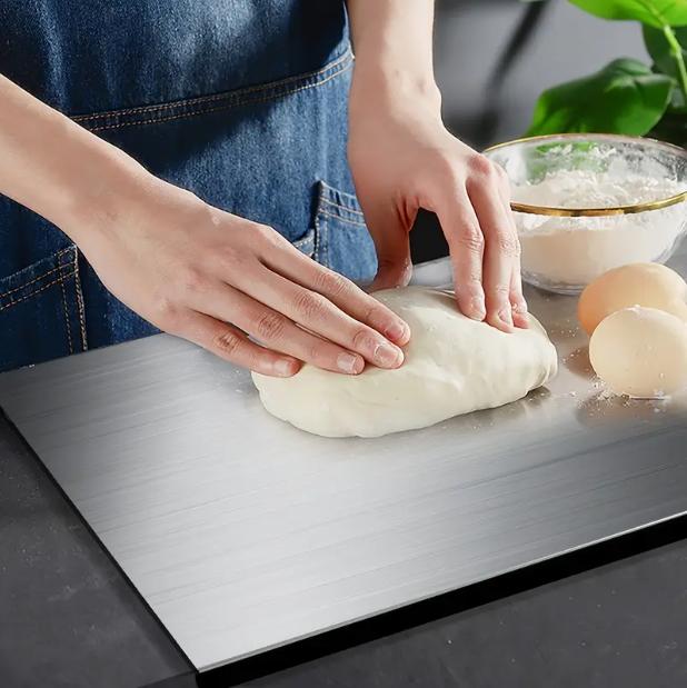 Stainless Steel Chopping Board | Non-Slip Cutting Surface, Easy-Clean & Knife-Friendly – Durable Kitchen Essential