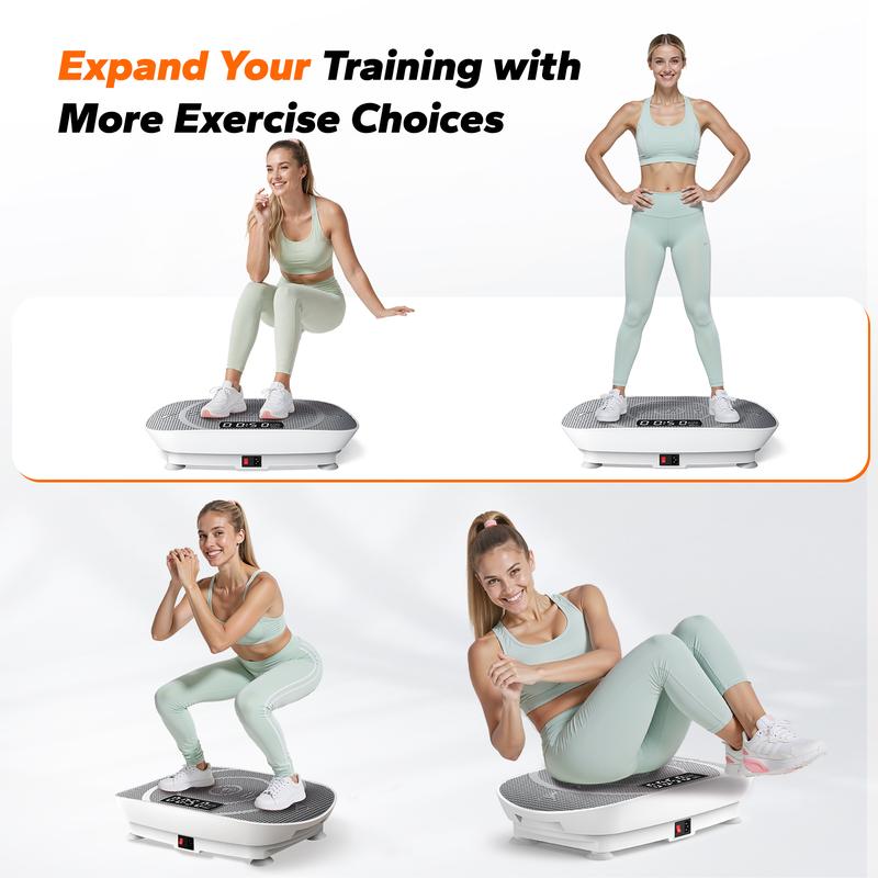 Merach Slim Vibration Plate | Compact Whole Body Workout Machine for Toning & Lymphatic Drainage – Home Gym Essential