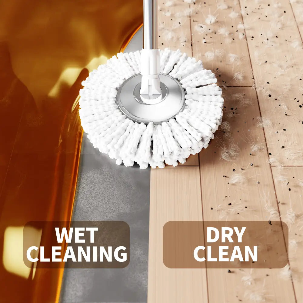 Spin Mop & Bucket Set with Hands-Free Wringer
