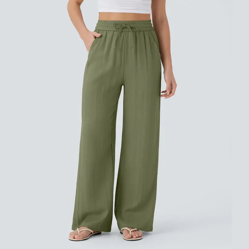 Halara™ Soft Touch Drawstring Wide-Leg Pants with Pockets