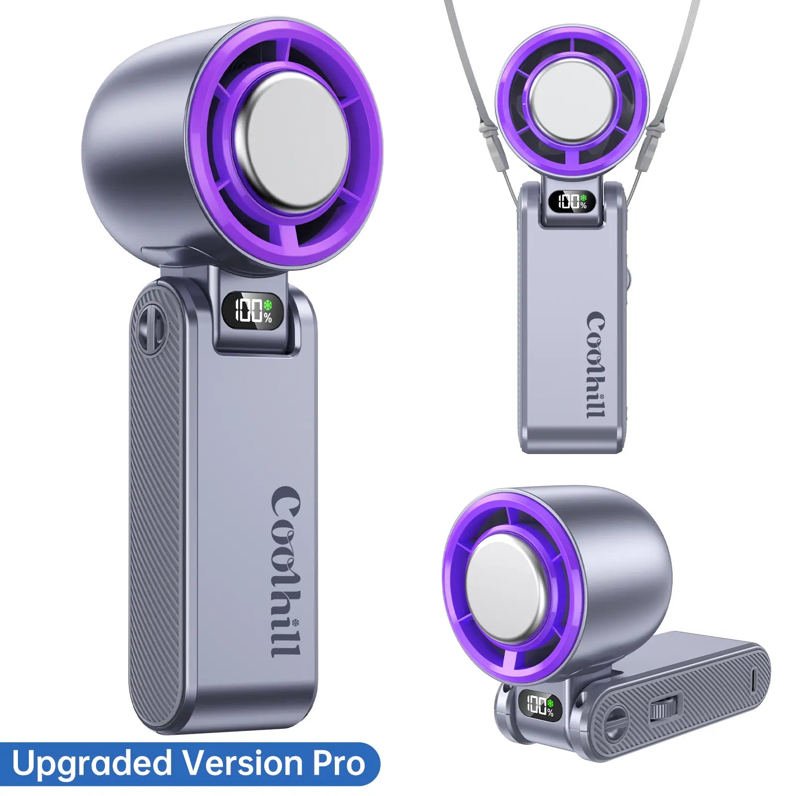 Ultra-Powerful Foldable Turbo Fan (199 Speeds & Smart LED Display)