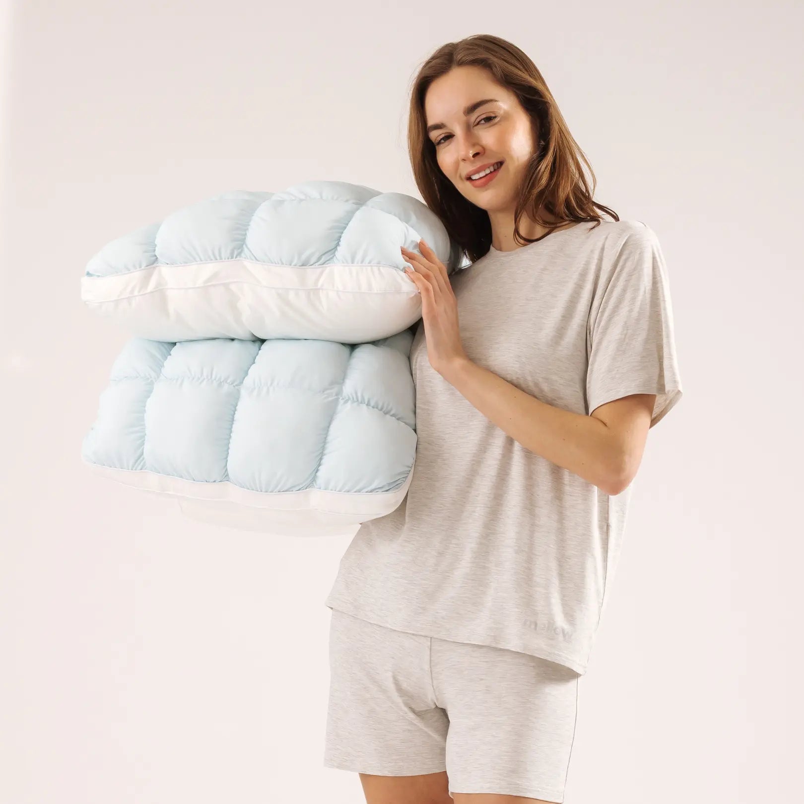 Mellow Puff Pillow | The Ultimate Cloud-Like Cooling Pillow (Puff-Grid Design)