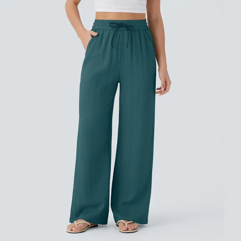 Halara™ Soft Touch Drawstring Wide-Leg Pants with Pockets