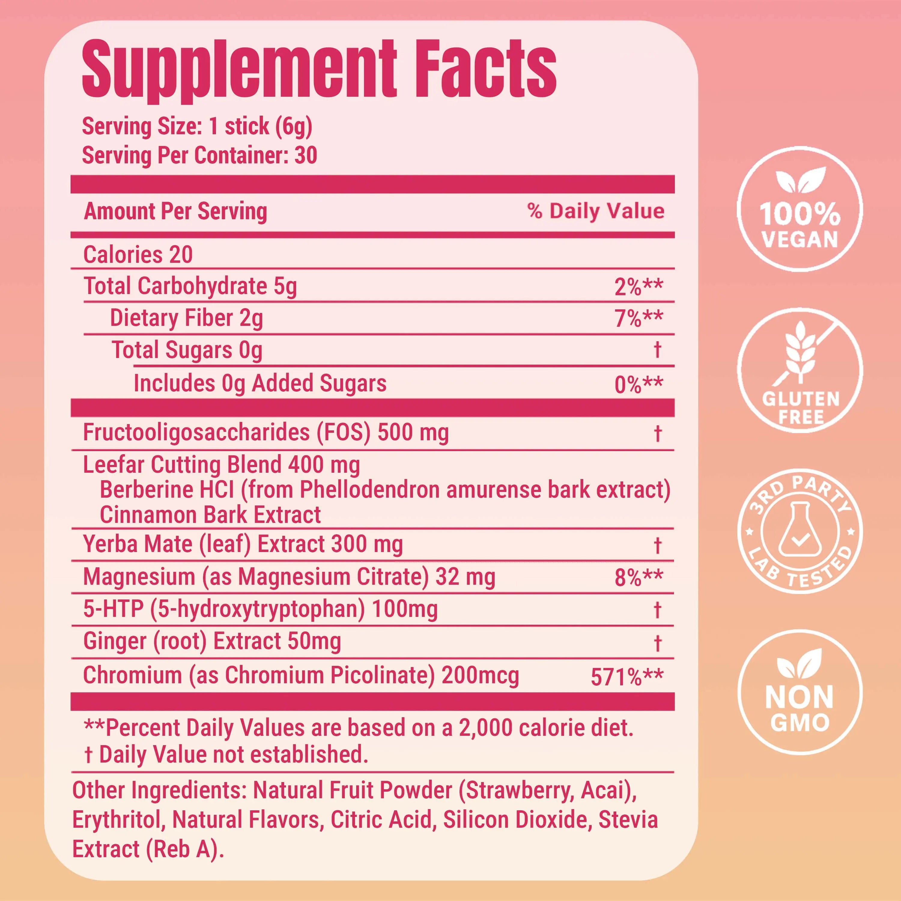 LeeFar Strawberry Açaí Cutting Mix | Premium Shred & Lean Fitness Support