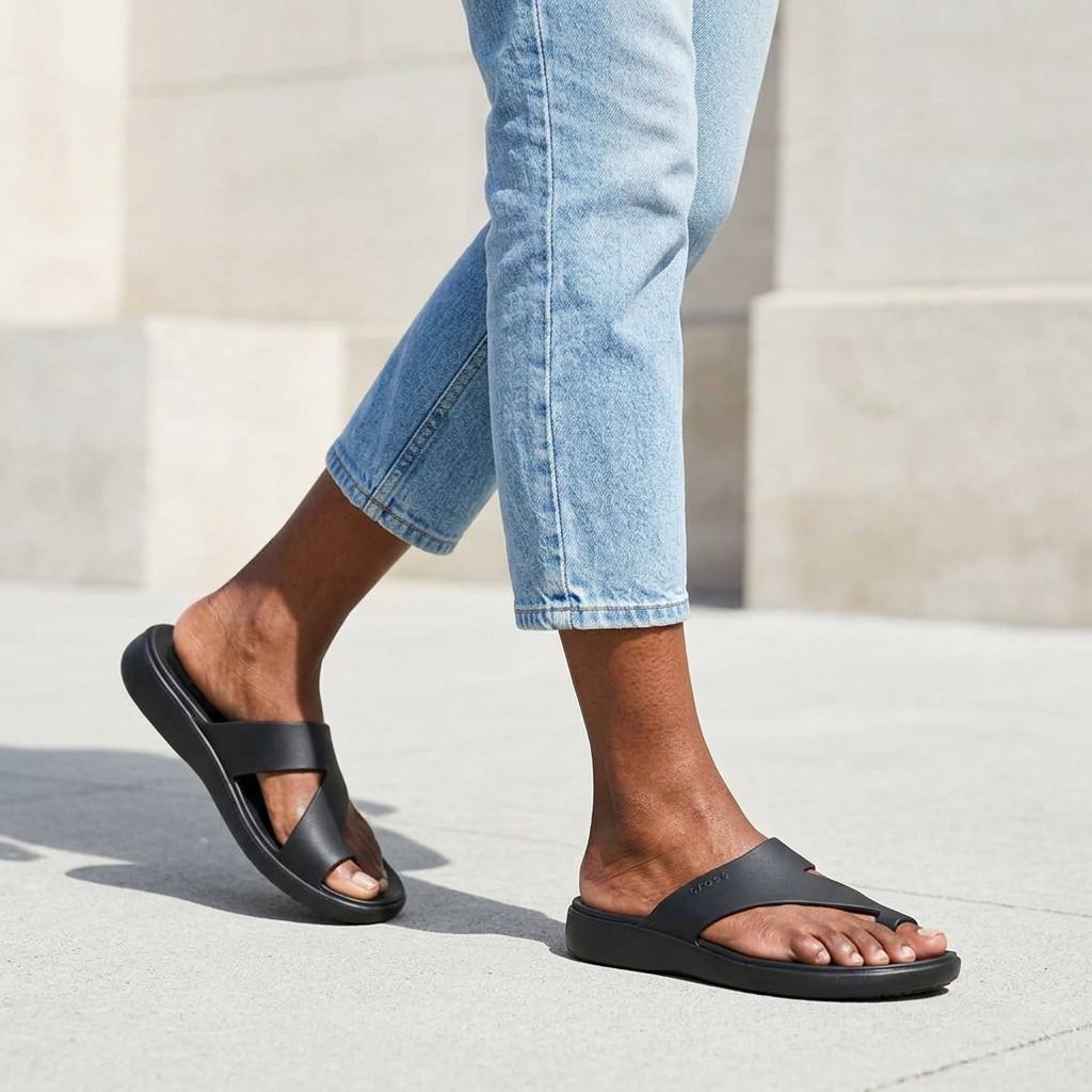 Crocs Women‘s Toe Loop Sandals | Lightweight, Comfort Fit & Slip-On – Perfect for Beach, Holidays & Everyday Summer Wear