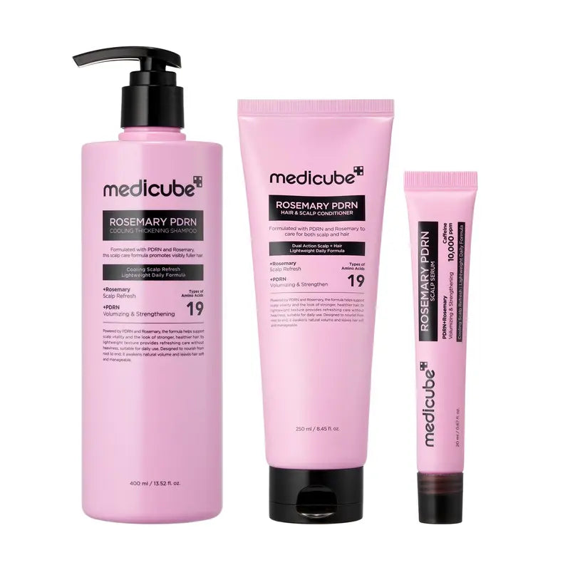 medicube™ Rosemary PDRN Scalp & Hair Thinning Care Kit (4-Piece)