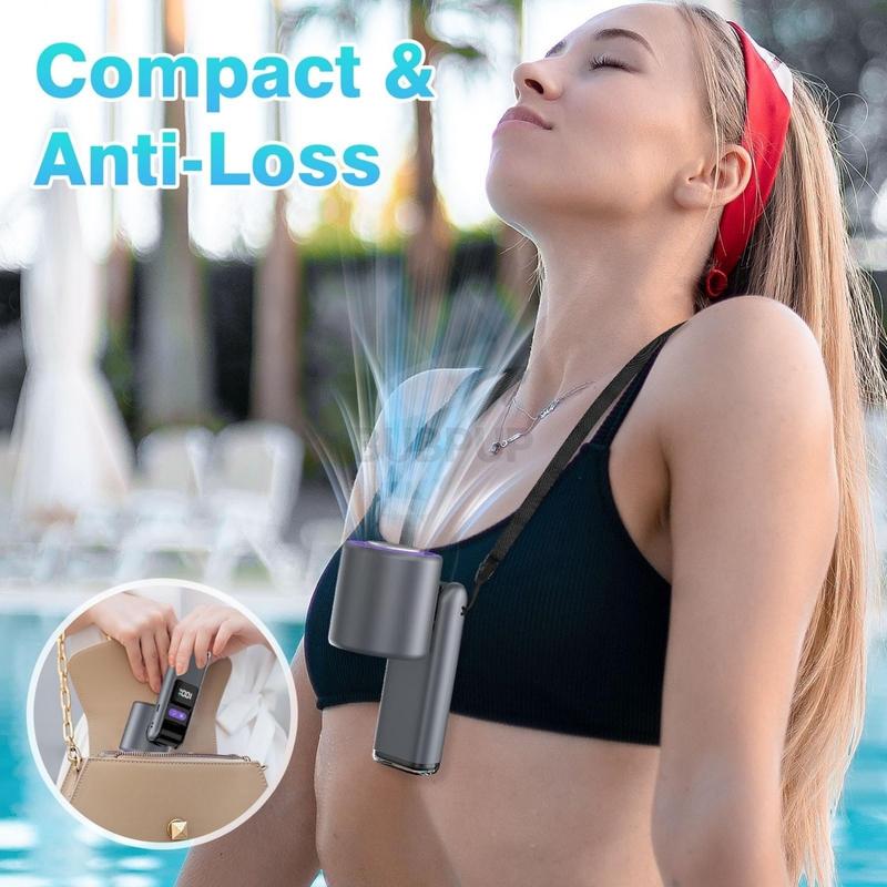 Ultra-Powerful Mini Turbo Fan (Pocket-Sized Commuter Cooling & 5 Speeds)