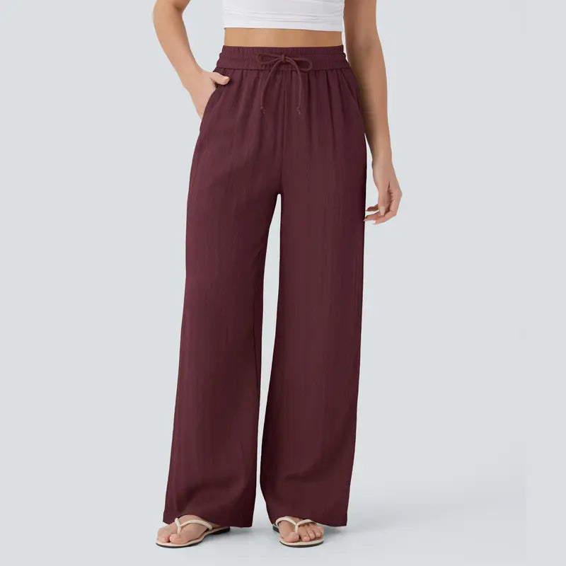 Halara™ Soft Touch Drawstring Wide-Leg Pants with Pockets