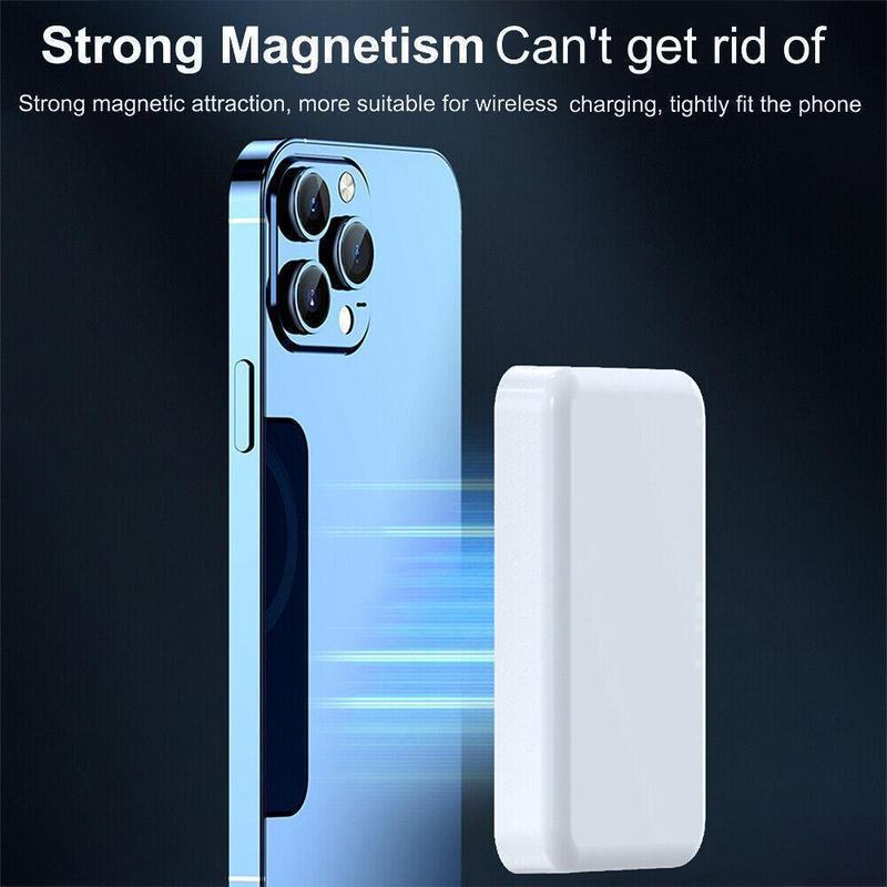 MagSafe-Compatible 5000mAh Power Bank (Pocket-Sized Wireless Charging)