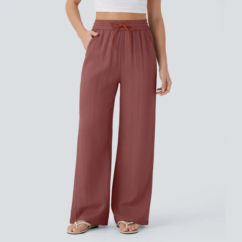 Halara™ Soft Touch Drawstring Wide-Leg Pants with Pockets
