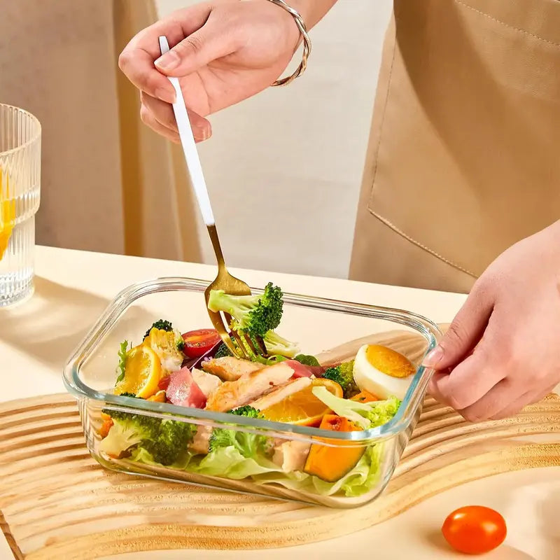 Premium Borosilicate Glass Food Storage Containers (8-Pack)