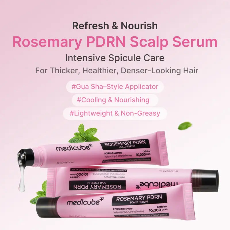 medicube™ Rosemary PDRN Scalp & Hair Thinning Care Kit (4-Piece)