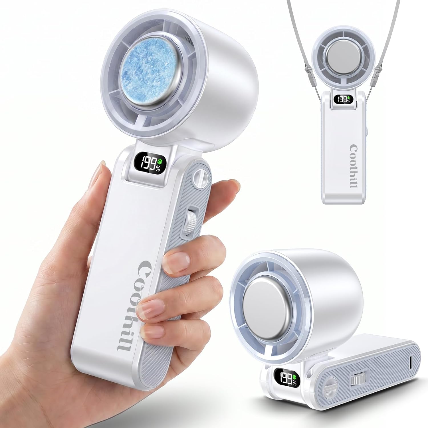 Ultra-Powerful Foldable Turbo Fan (199 Speeds & Smart LED Display)