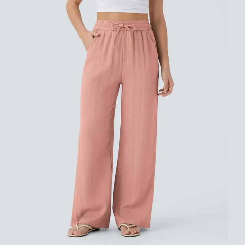 Halara™ Soft Touch Drawstring Wide-Leg Pants with Pockets