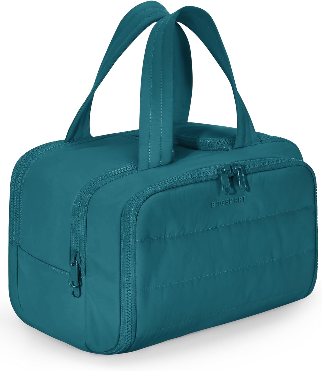 BAGSMART 4-in-1 Puffy Travel Toiletry Bag | Large-Capacity Organiser with Handle – Perfect for Makeup, Brushes & Holiday Essentials
