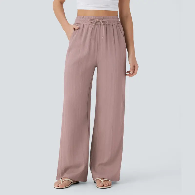 Halara™ Soft Touch Drawstring Wide-Leg Pants with Pockets