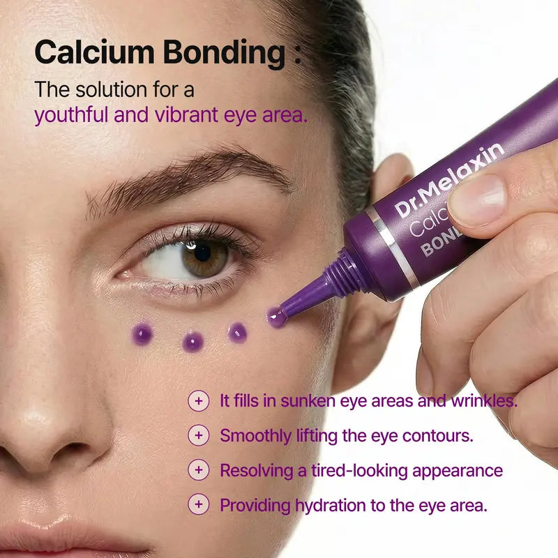 [Dr.Melaxin Official] Calcium Bonding Eye & Face Intensive Care Trio for 3-Step Skin Rebuilding with Calcium, Collagen & REBORNIC, Restores Firmness & Elasticity