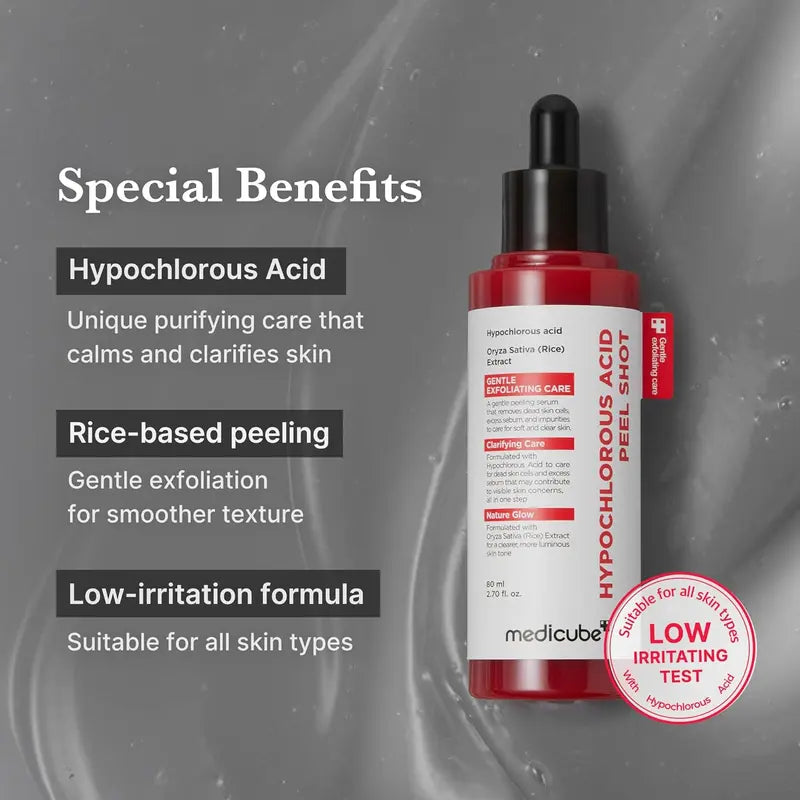 medicube™ Gentle Face & Body Rice Peel Shot (2-Pack)