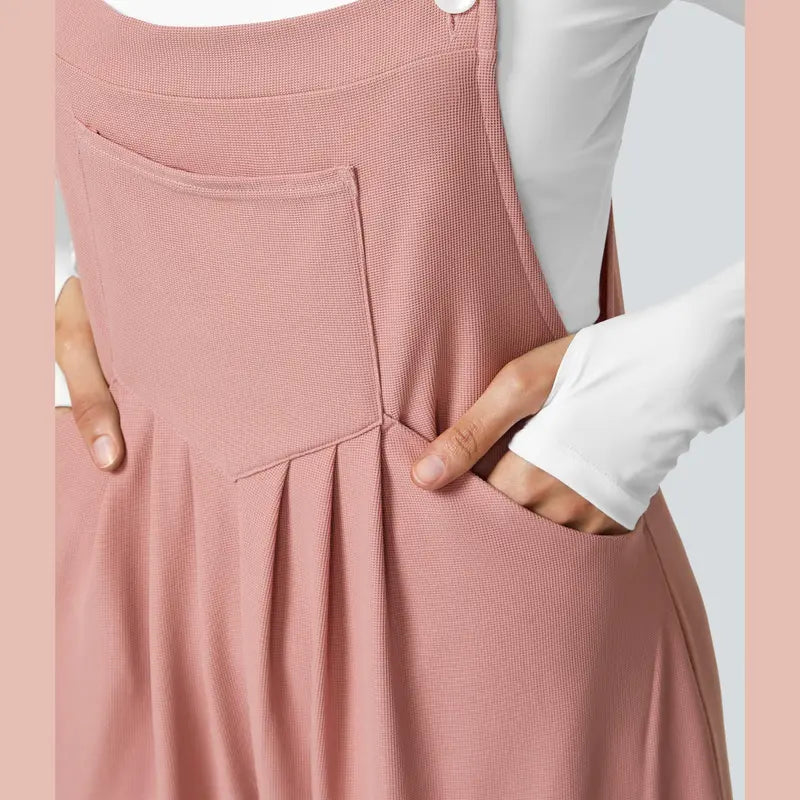 Halara™ Loose-Fit Waffle Jumpsuit with Side Pockets