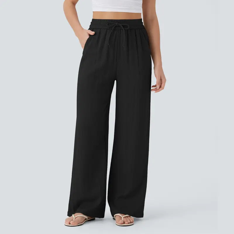 Halara™ Soft Touch Drawstring Wide-Leg Pants with Pockets