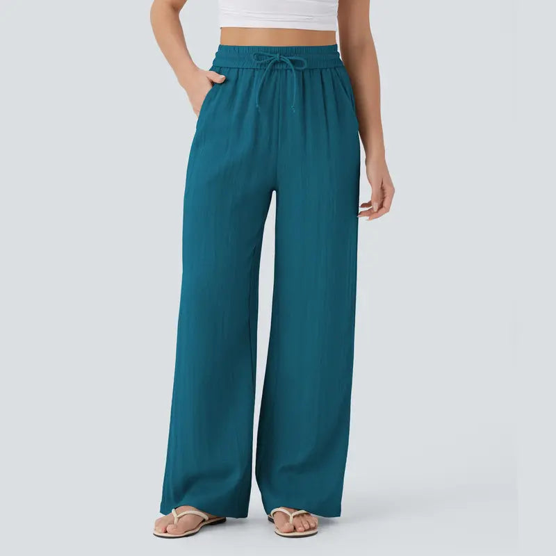 Halara™ Soft Touch Drawstring Wide-Leg Pants with Pockets