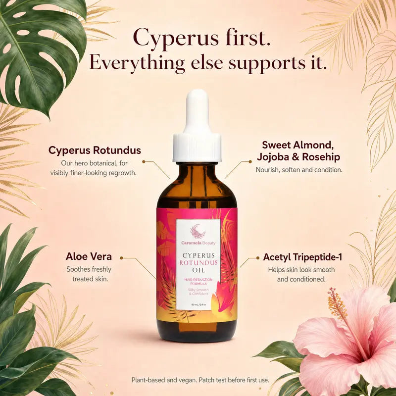 Caramela Beauty™ Cyperus Rotundus Hair Inhibitor Oil (60ml)