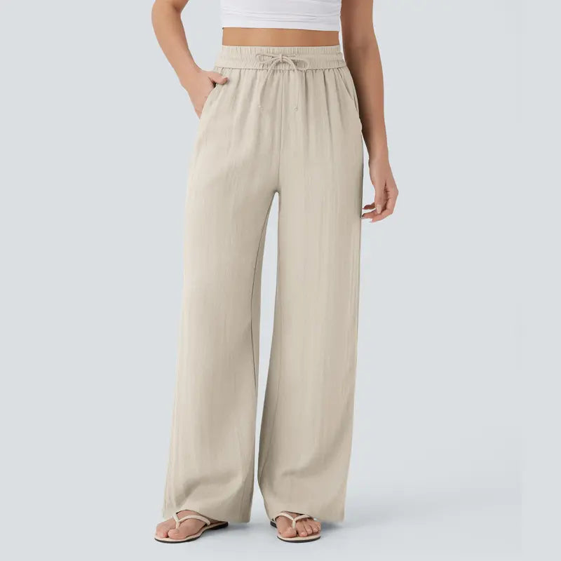Halara™ Soft Touch Drawstring Wide-Leg Pants with Pockets