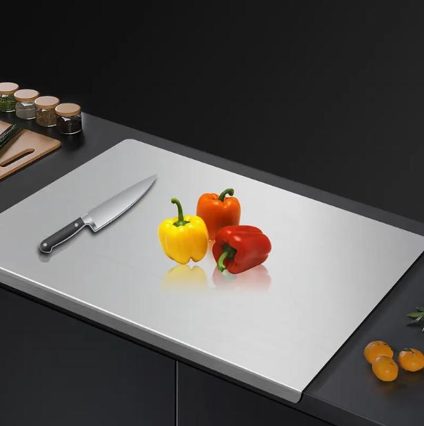 Stainless Steel Chopping Board | Non-Slip Cutting Surface, Easy-Clean & Knife-Friendly – Durable Kitchen Essential