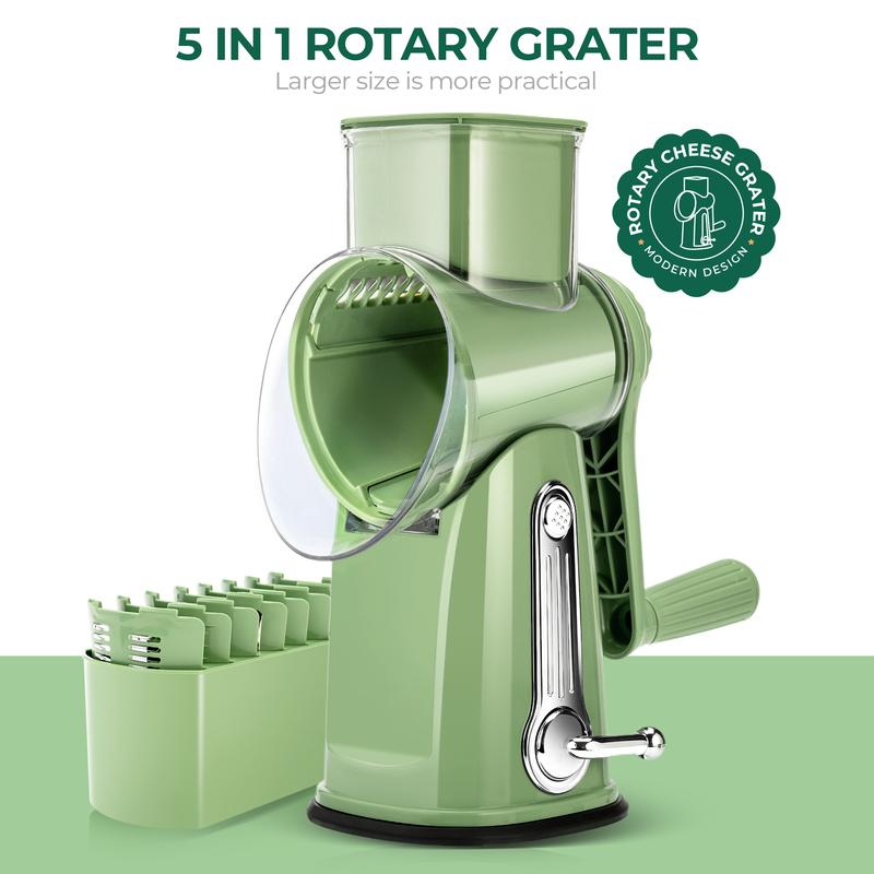 SUSTEAS 5-in-1 Rotary Vegetable Slicer | The Ultimate Time-Saving Kitchen Gadget