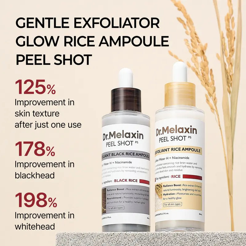 Dr.Melaxin Rice & Kojic Acid Peel Shot Ampoule Duo